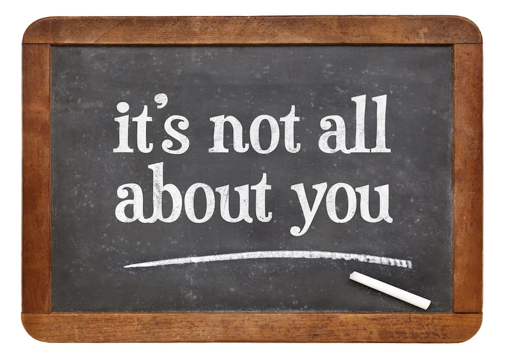 It is all about you. Its all about you. All about you. I am Special. I am it you.